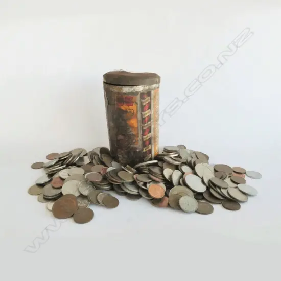 OLD EDMONDS TIN OF ASSORTED COINS
