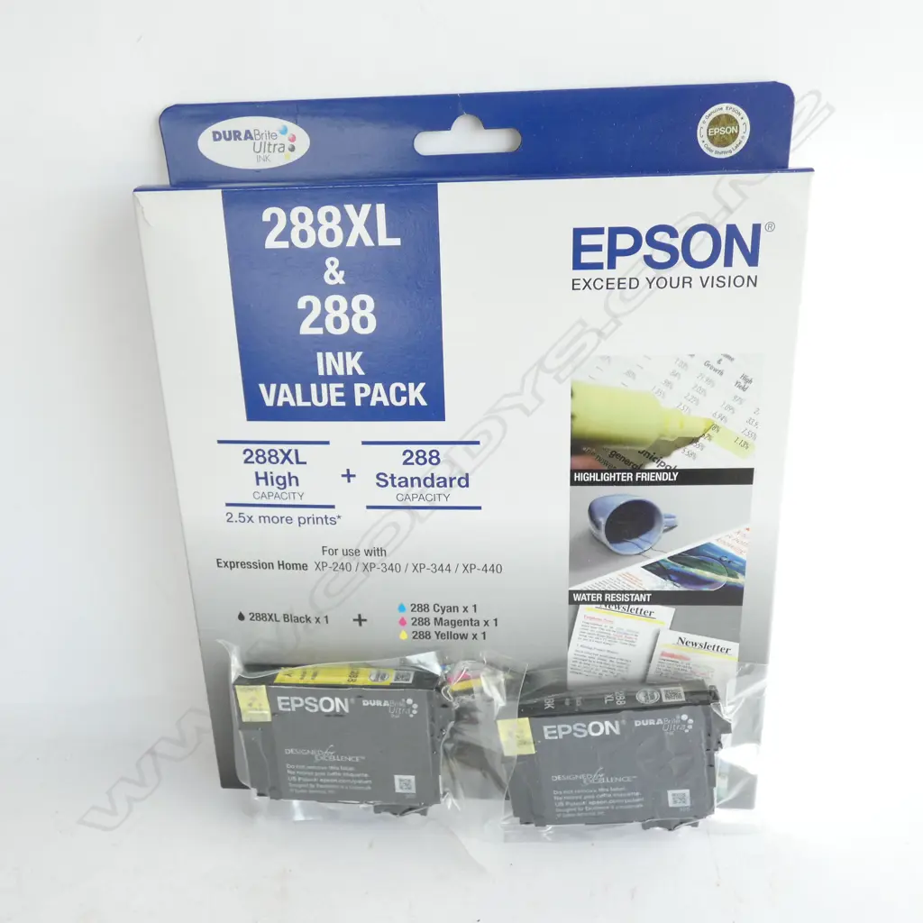 6 X EPSON INK CARTRIDGES -288XL BLACK-288 CYAN-288 MAGENTA & 36 X YELLOW Image 1++