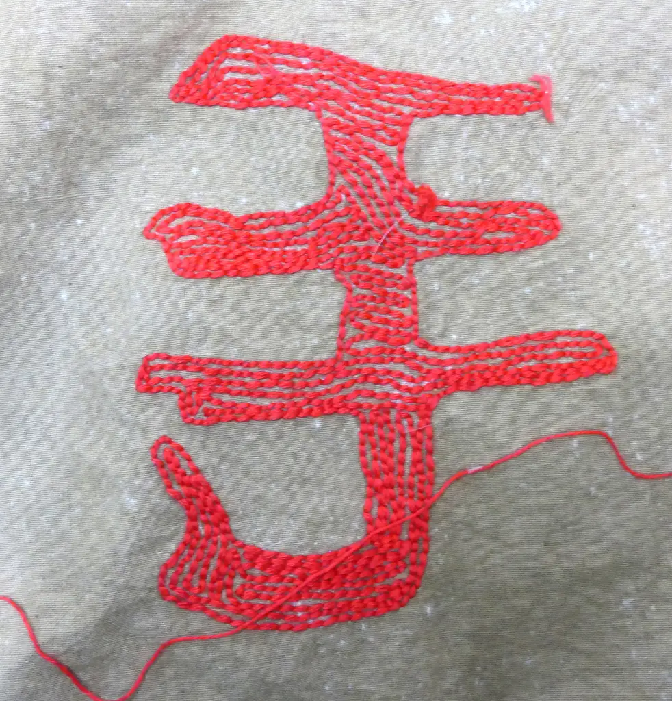 CHINESE CULTURAL REVOLUTION PROPOGANDA FLAG (with attached translation panel) Image 1++