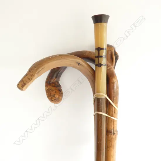 4 EARLY 20THC WALKING STICKS
