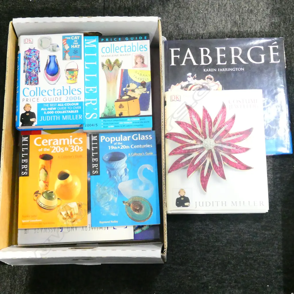 BOX LOT ASST. BOOKS ANTIQUES INTEREST  Image 1++