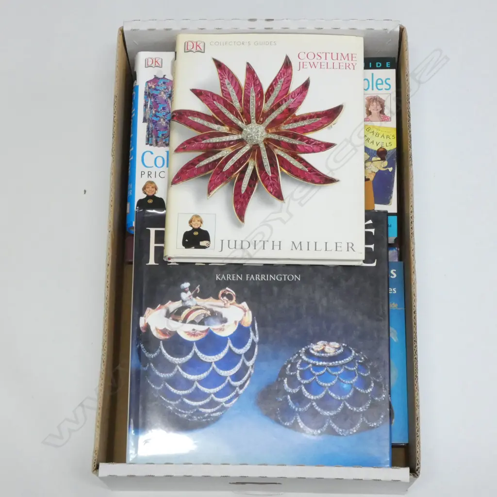 BOX LOT ASST. BOOKS ANTIQUES INTEREST  Image 1++