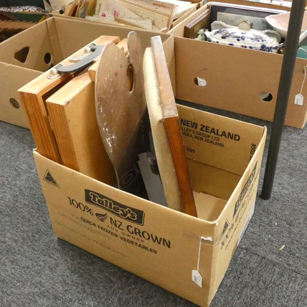 WOODEN ARTISTS BOX ETC Image 1++