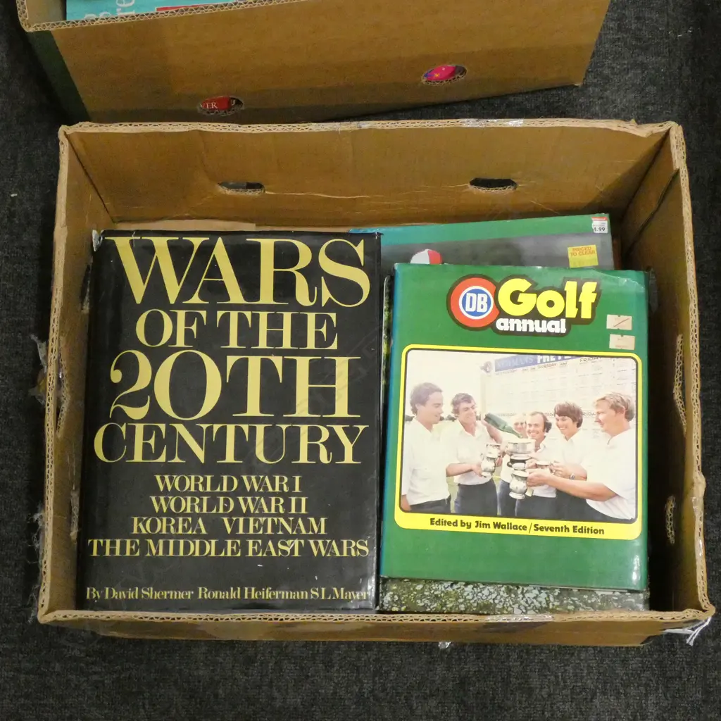 BOX LOT BOOKS SPORTS INTEREST  Image 1++