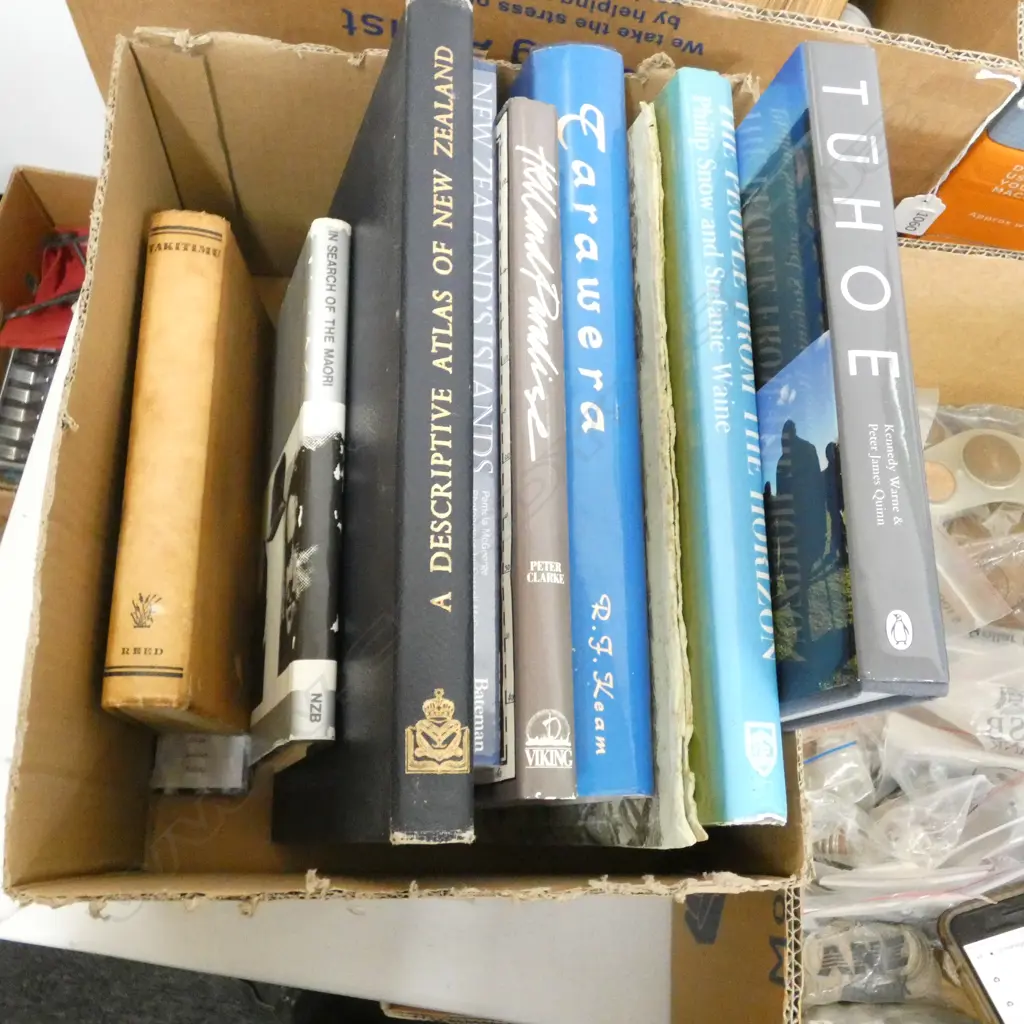BOX LOT BOOKS; NZ & PACIFIC  Image 1++