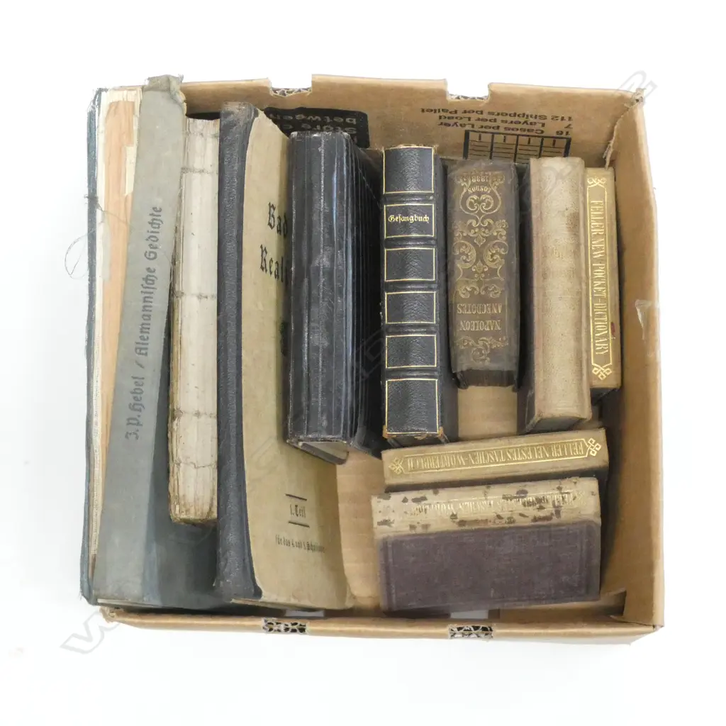 BOX LOT VINTAGE GERMAN BOOKS  Image 1++