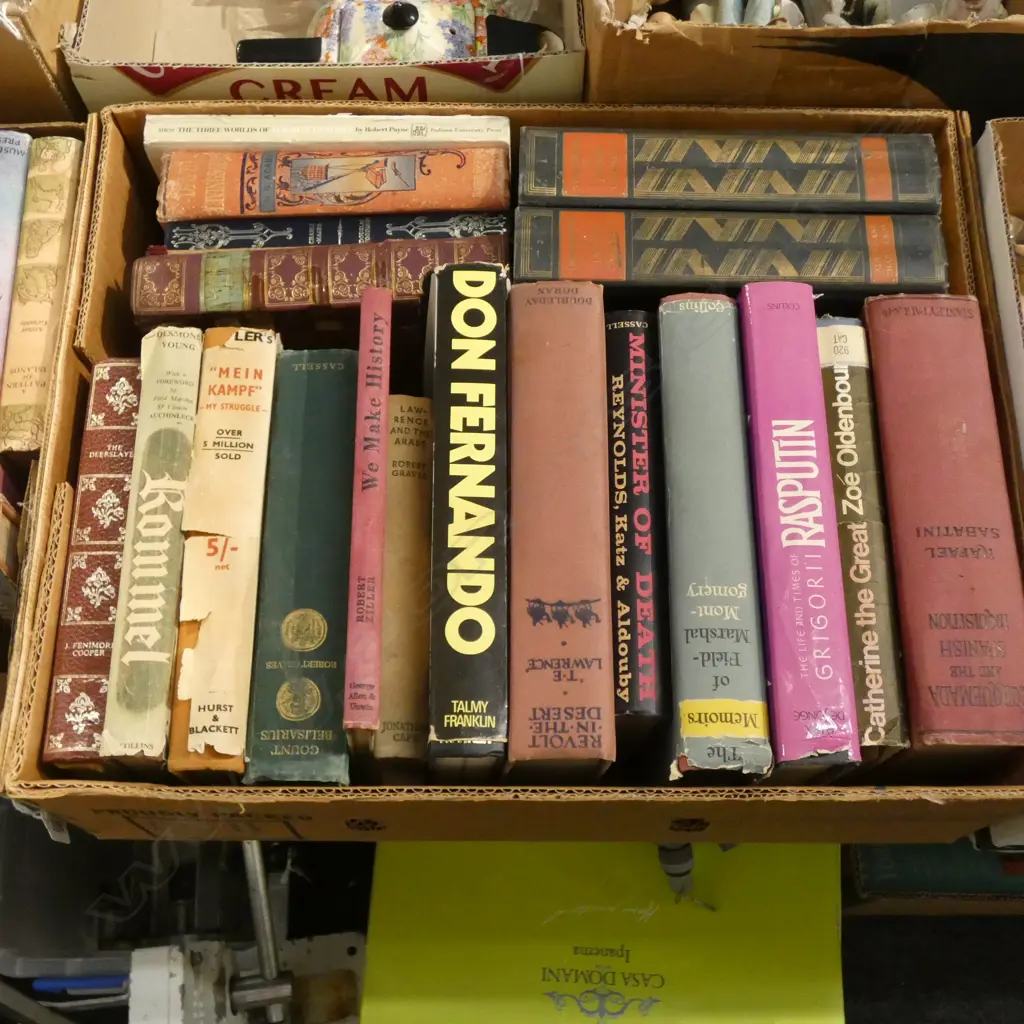 BOX LOT VINTAGE BIOGRAPHIES Image 1++