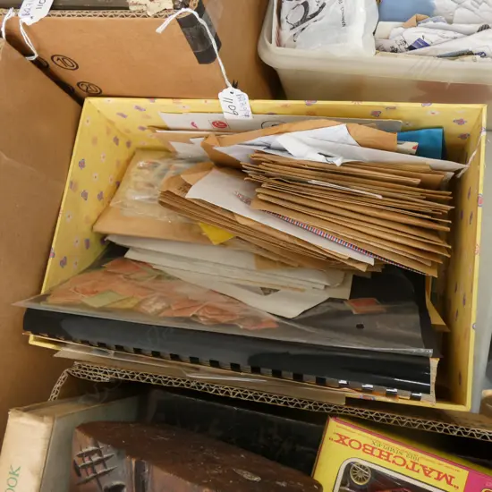 BOX ASSORTED STAMPS 