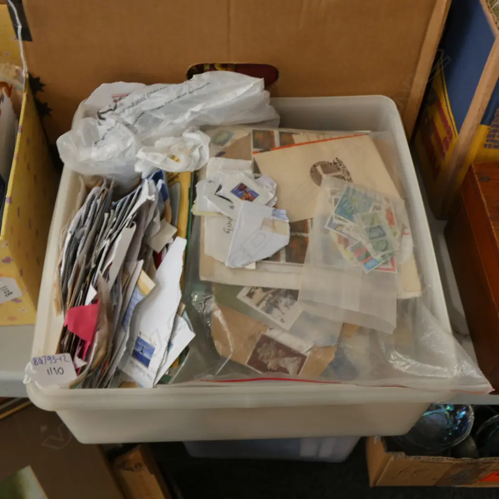 BOX ASSORTED STAMPS  Image 1++