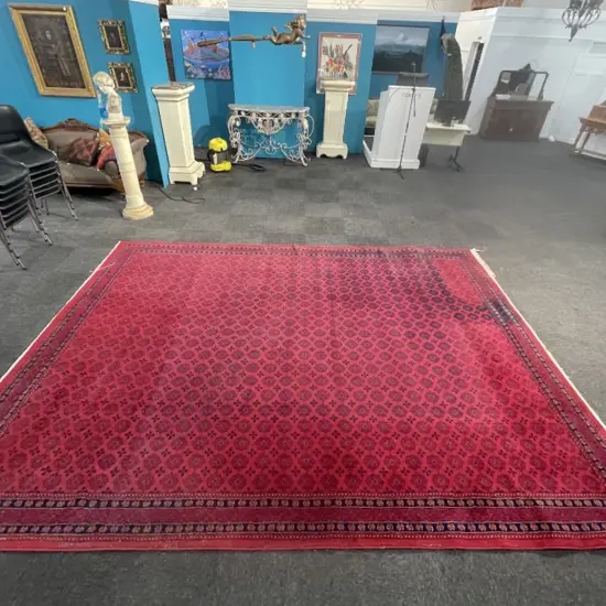 LARGE AFHAN ANDKHOI STYLE MACHINE-MADE CARPET 4 x 3m