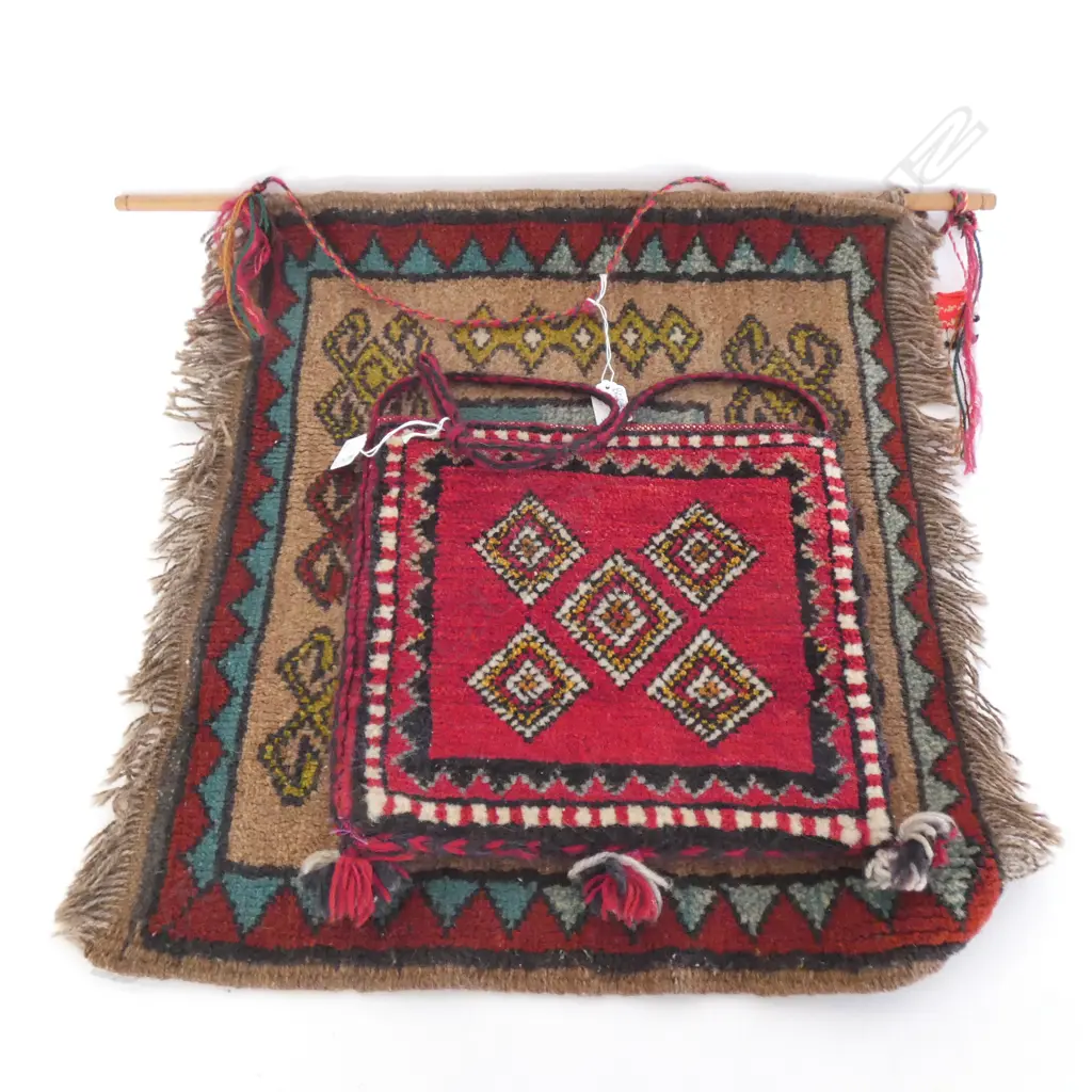 HANDWOVEN ALL WOOL BAG 310 X 280MM + WALL HANGING  Image 1++