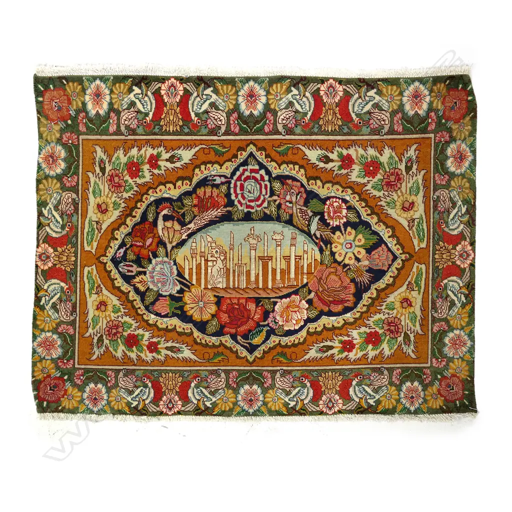 hand woven fine wool and silk pile Image 1++