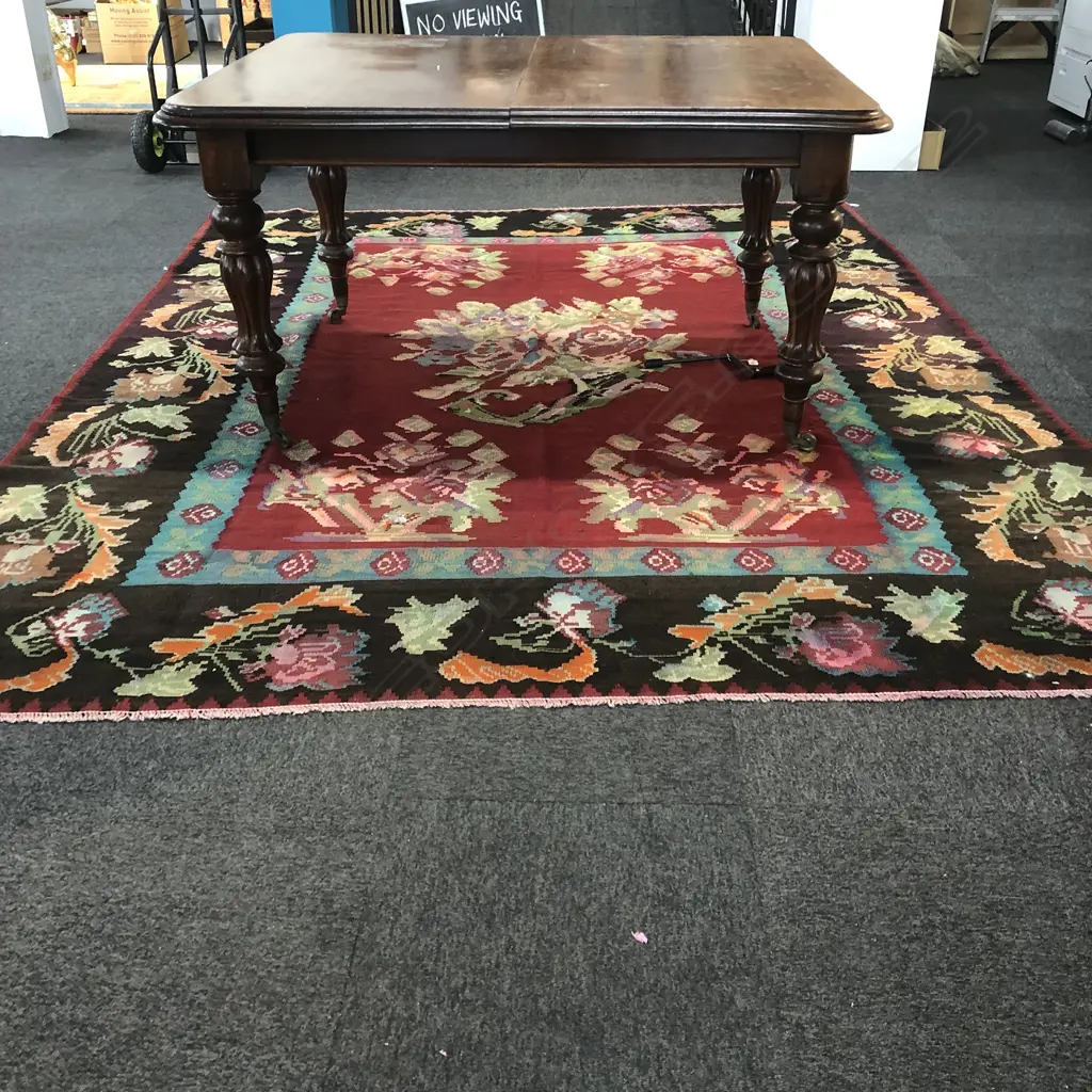 LGE MULTI COLOURED KELIM FLOOR RUG 3130 X  2400MM Image 1++