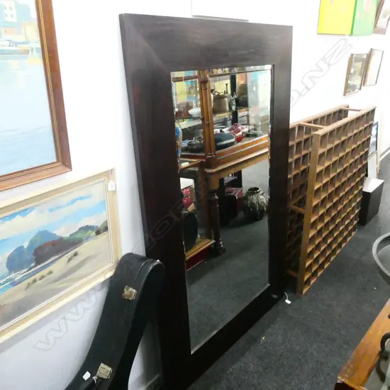 VERY LARGE OAK FRAMED MIRROR 1.2 X 1.8M