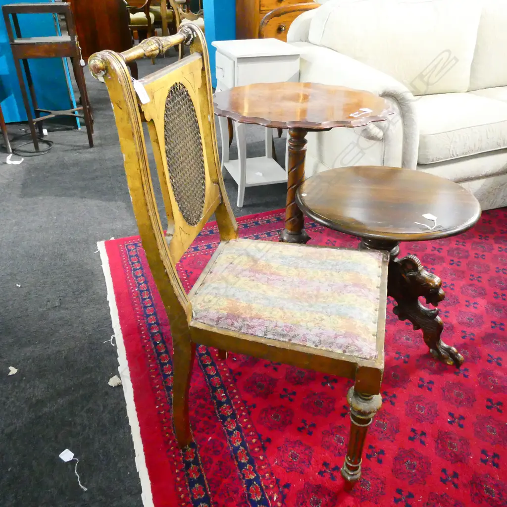 SMALL GILT SIDE CHAIR  Image 1++