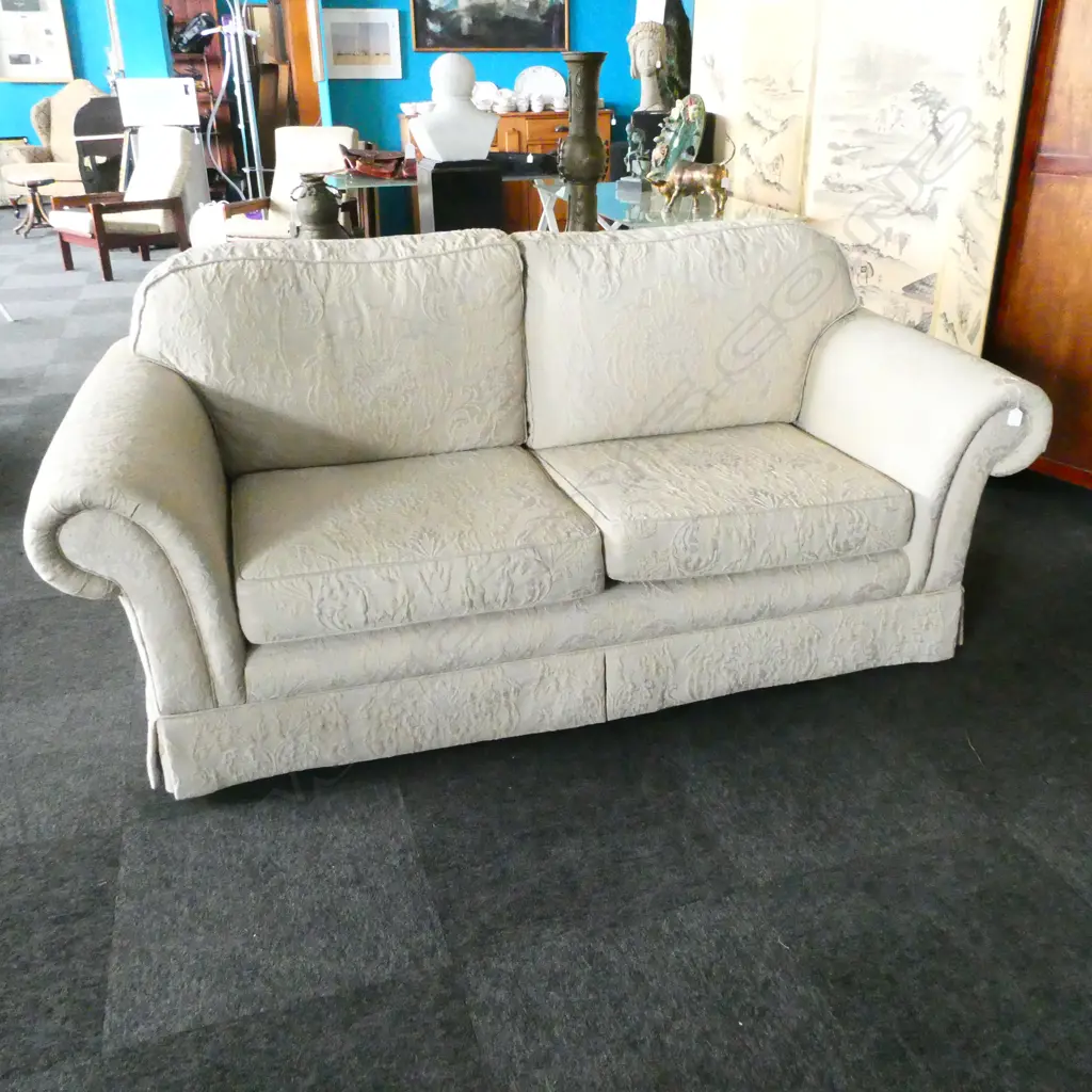 TWO SEATER SOFA WITH LOOSE CUSHIONS (some marks) Image 1++