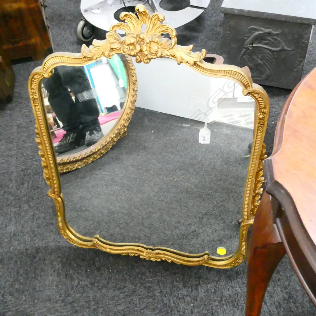 GILT FRAMED MIRROR Image 1++