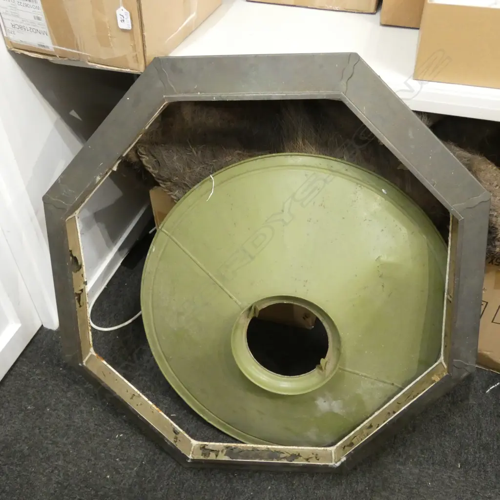 LARGE COOPER OCTAGONAL LIGHT FITTING SURROUND ARTS & CRAFTS 860MM DIA Image 1++