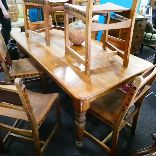 LARGE KAURI DINING TABLE H. 765MM L. 1670MM
