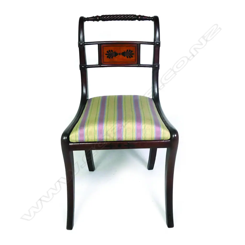 A Regency mahogany chair Image 1++