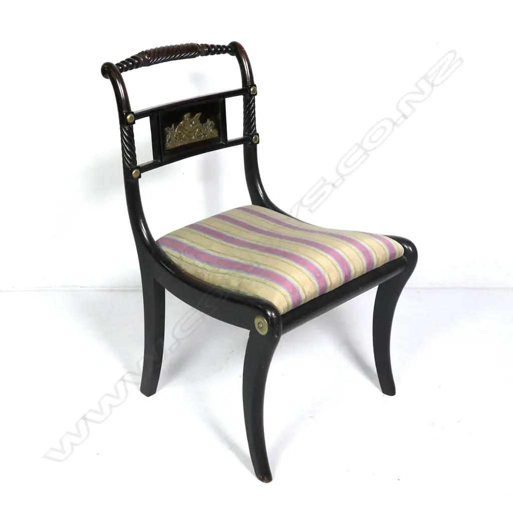 A Regency mahogany chair Image 1++