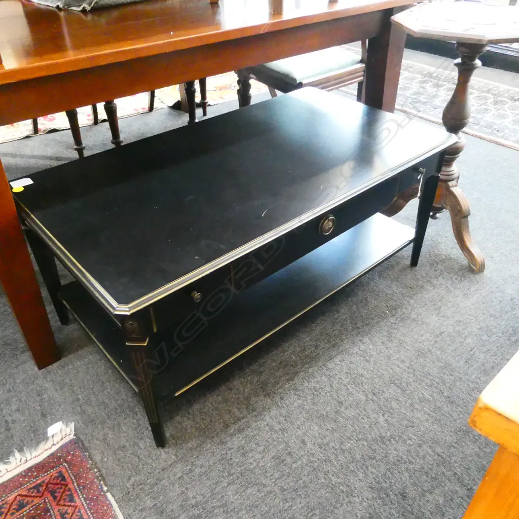 CONTEMPORARY BLACK COFFEE TABLE L. 1080MM Image 1++