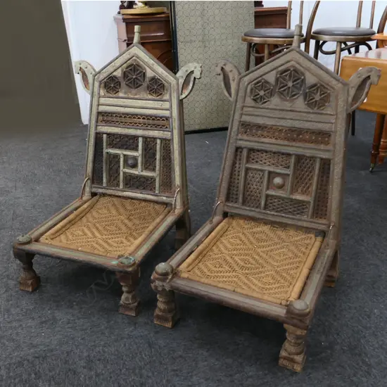 PR OLD INDIAN POLO CHAIRS, H. 930MM
