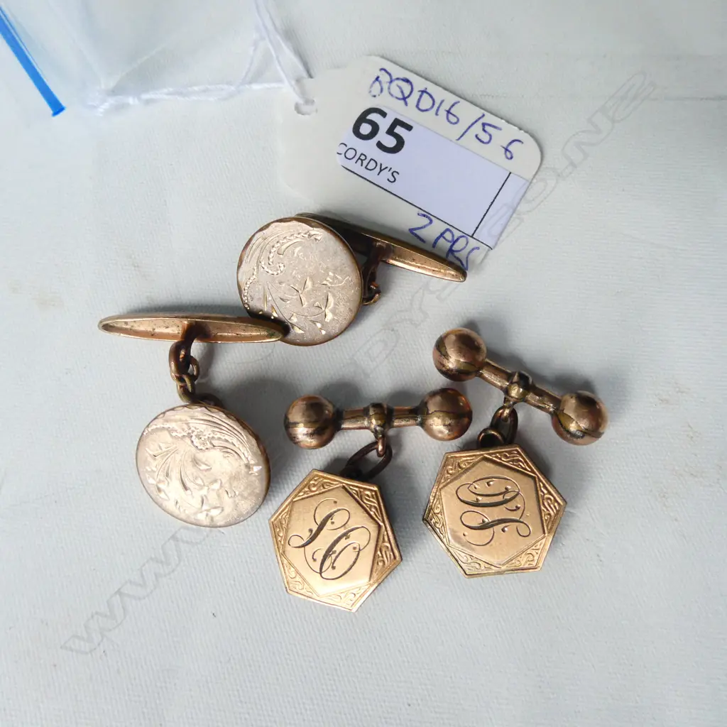 2 PRS VICTORIAN CUFFLINKS Image 1++