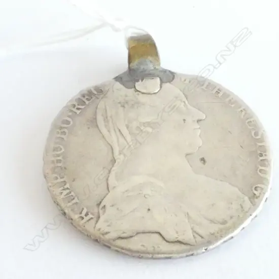 COIN PENDANT, 1780 SILVER
