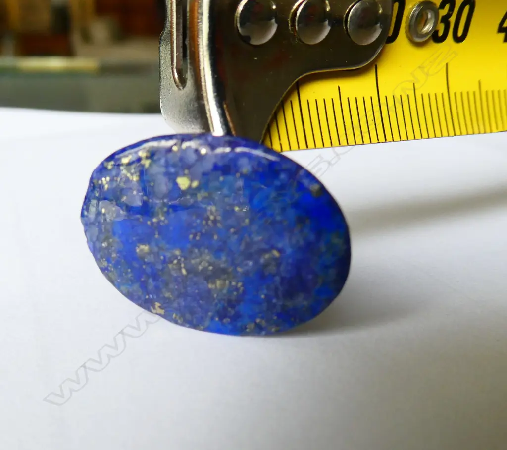 UNSET LAPIS LAZULI CABOCHON 26 x 19mm. Image 1++
