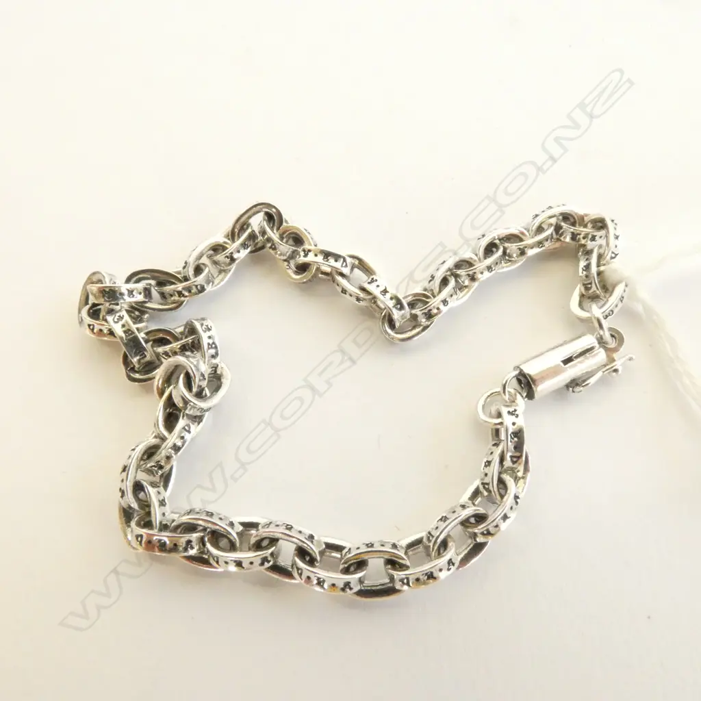 SILVER CABLE CHAIN BRACELET 12.5gms Image 1++