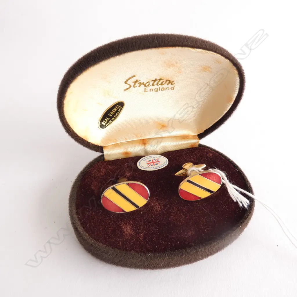 PR ENAMEL CUFFLINKS  Image 1++