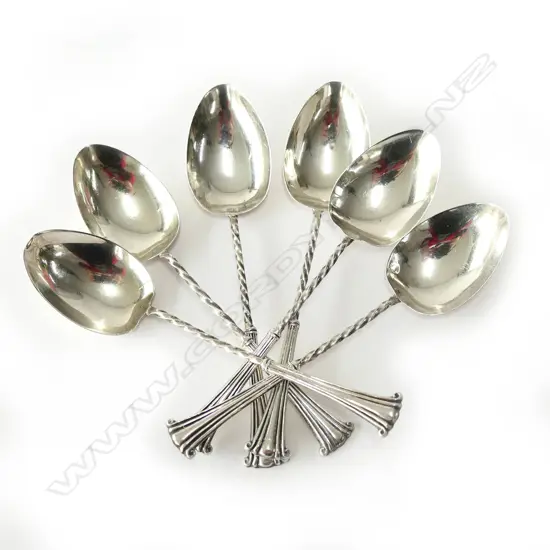 SET OF SIX S/SILVERCOFFEE SPOONS, BIRM, WILLIAMS LTD, 1910