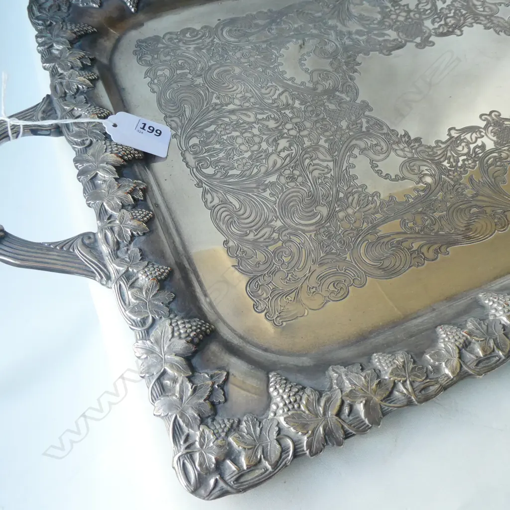 SHEFFIELD PLATE TRAY L. 600MM Image 1++