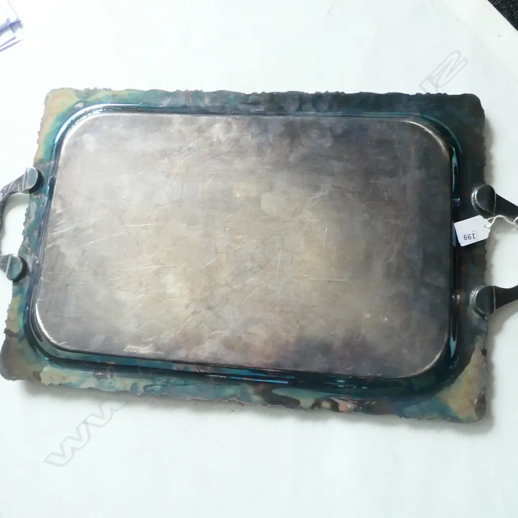 SHEFFIELD PLATE TRAY L. 600MM Image 1++