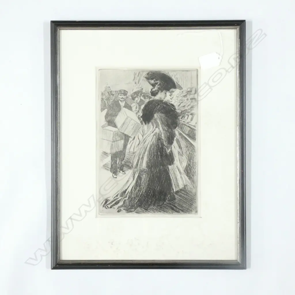 ANTOINE (TONY) GUILLAUME MINARTZ (1873-1944), ETCHING, 'LA RUE DE LA PAIX', 1909 Image 1++