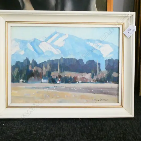 AUDREY DURANT 'MT HUTT FROM MAYFIELD MID CANTERBURY' 240 X 340MM
