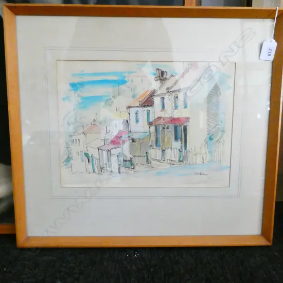 SHONA MCFARLANE 'MCCLAGGIN STREET, DUNEDIN' W/C '57 230 X 315MM