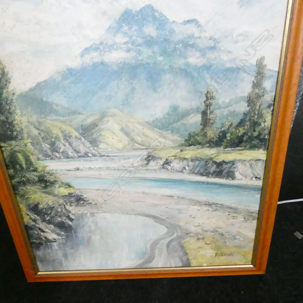 PETER WILLIAMS (ORMOND, GISBORNE) 'MT HONORAWA RUATORIA' OIL 1000 x 600mm Image 1++