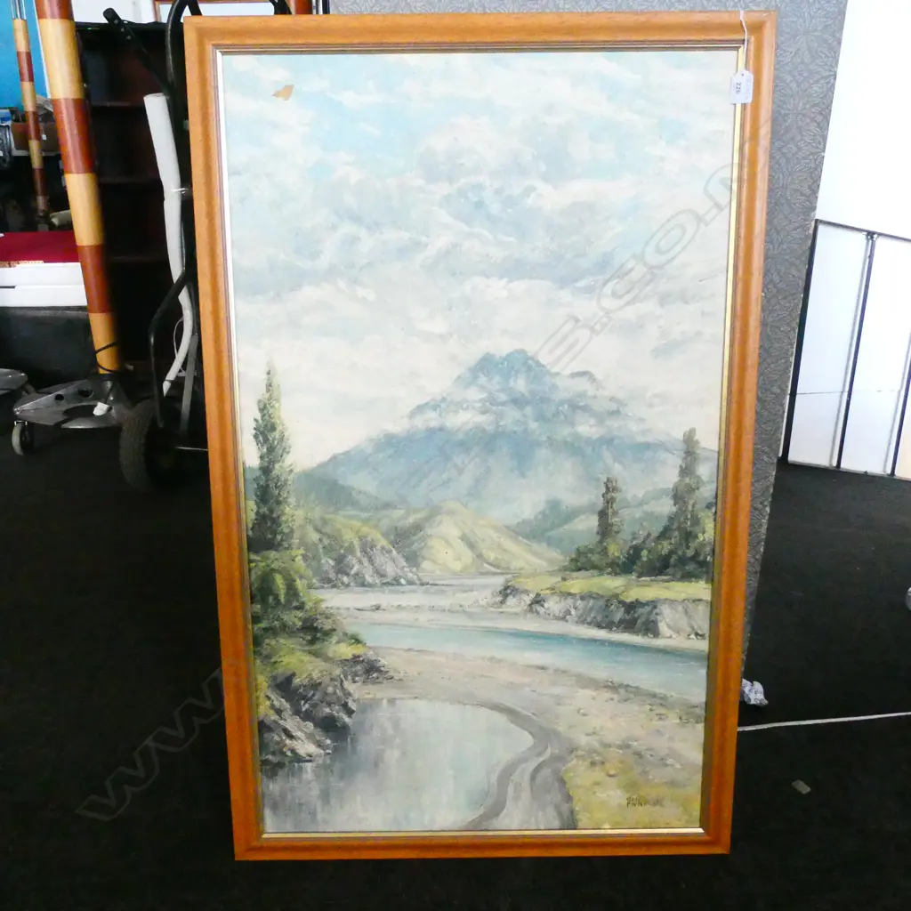PETER WILLIAMS (ORMOND, GISBORNE) 'MT HONORAWA RUATORIA' OIL 1000 x 600mm Image 1++