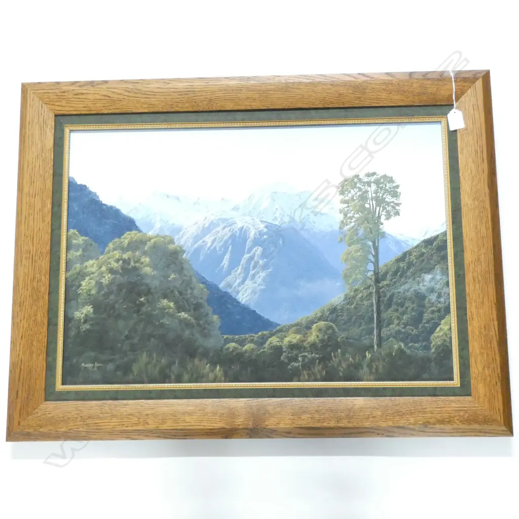 MURRAY AYSON OIL ON CANVAS 'BEYOND OTIRA. 445 x 645mm. Image 1++