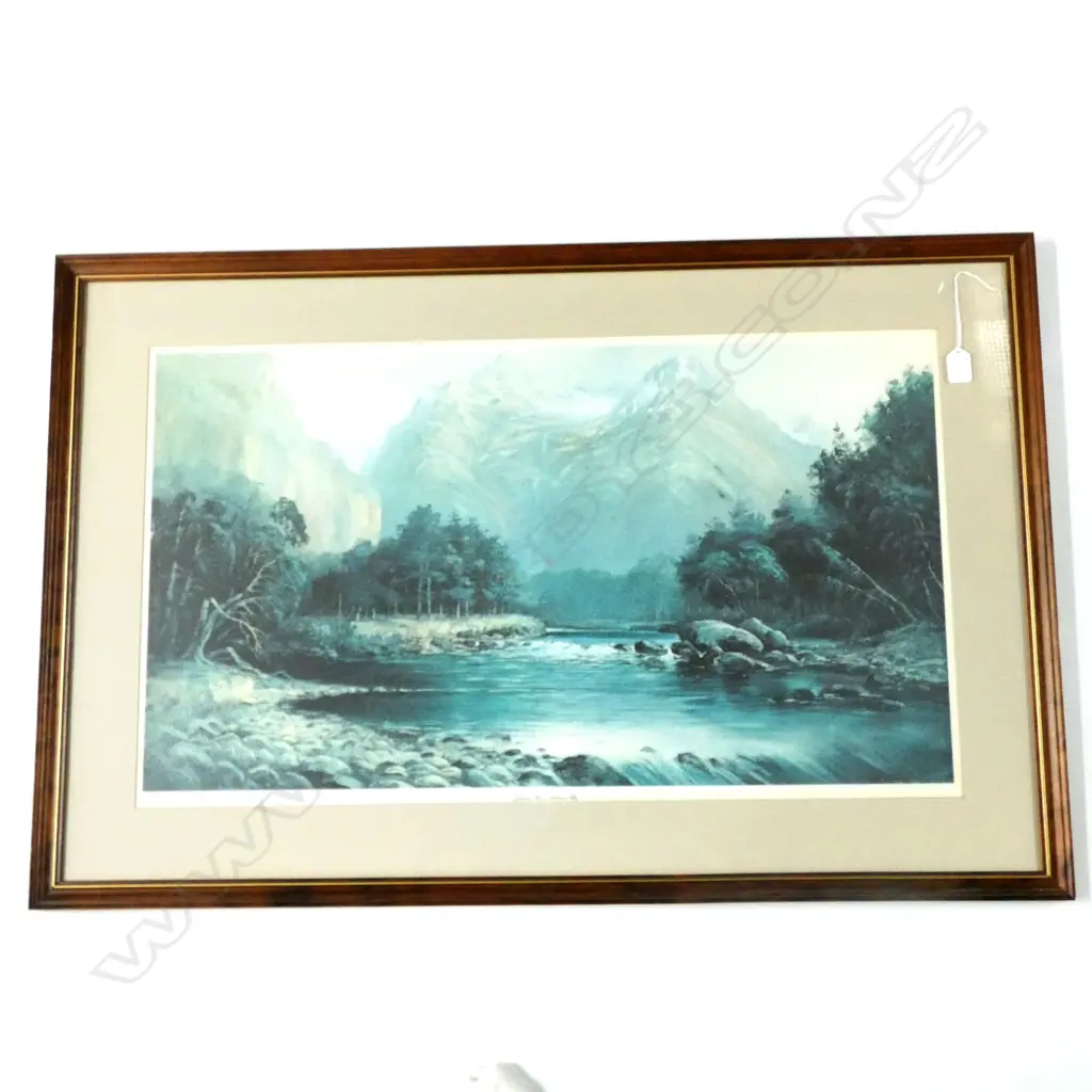 CHARLES BLOMFIELD PRINT 'GREENSTONE RIVER, ROUTEBURN' 225/500 Image 1++