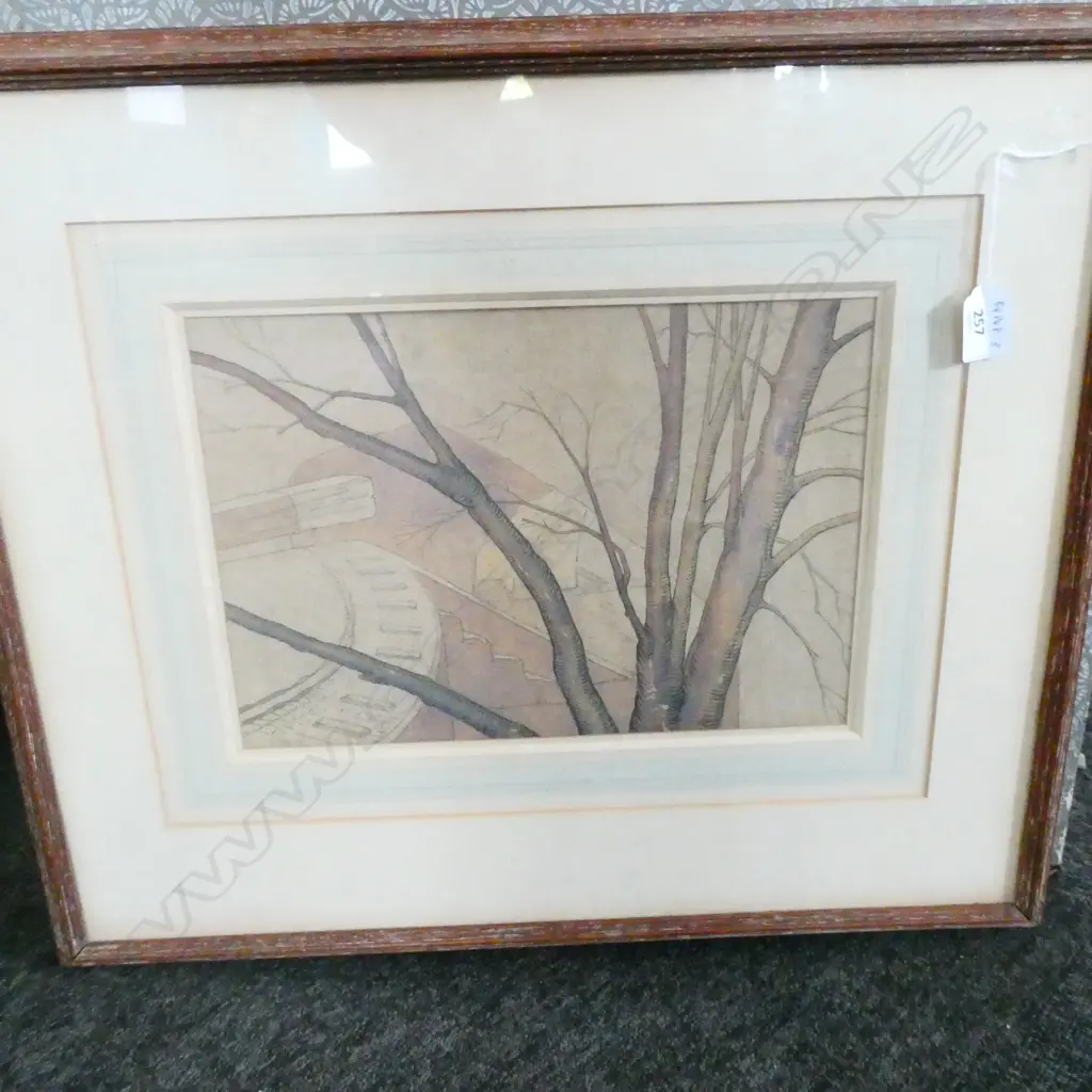 GEORGE DIX WATERCOLOUR 'No.2, DECEMBER', SIGNED DATED '35, 230 X 320mm Image 1++