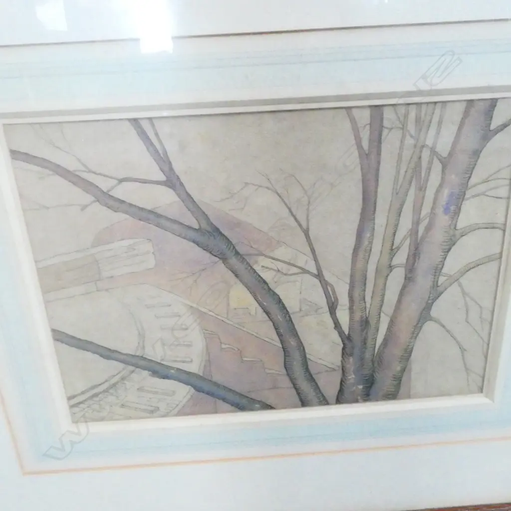GEORGE DIX WATERCOLOUR 'No.2, DECEMBER', SIGNED DATED '35, 230 X 320mm Image 1++