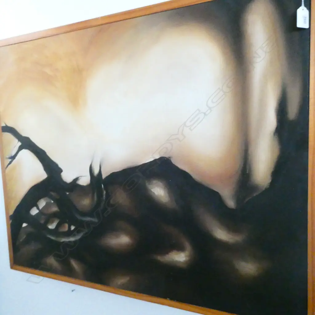 ABSTRACT ACRYLIC ON CANVAS, ARTIST UNKNOWN, (LINDA ATKINS?) 700 X 600mm Image 1++