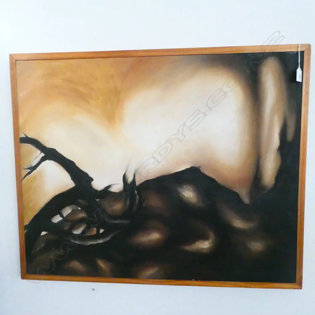 ABSTRACT ACRYLIC ON CANVAS, ARTIST UNKNOWN, (LINDA ATKINS?) 700 X 600mm Image 1++