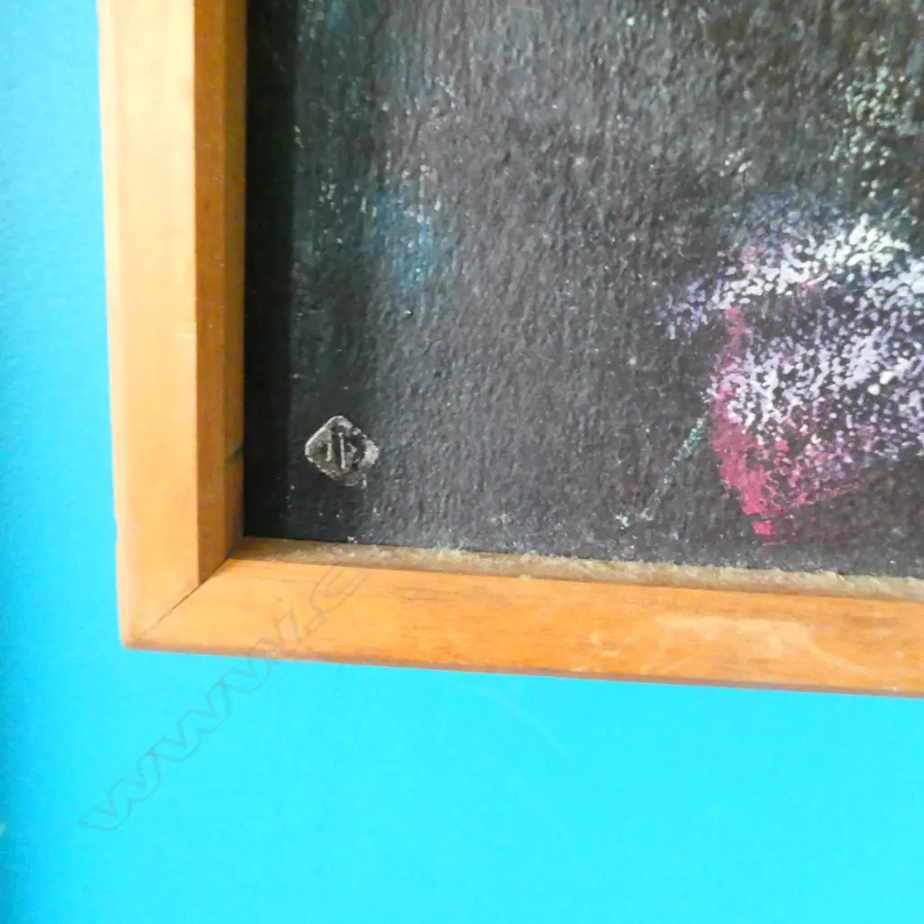 LAURENCE BERRY 'THERE'S THE HERO' ABSTRACT OIL '92 705 X 1100MMMM Image 1++