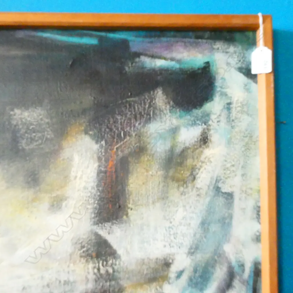 LAURENCE BERRY 'THERE'S THE HERO' ABSTRACT OIL '92 705 X 1100MMMM Image 1++