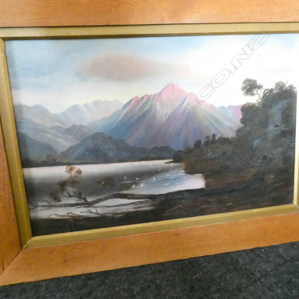 EARLY 20thC OIL LANDSCAPE 390 X 600MM Image 1++