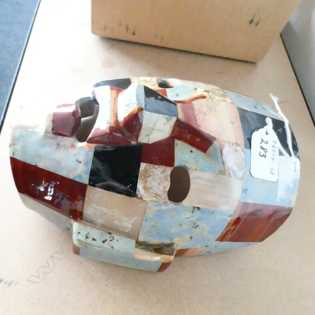 MAYAN MASK STONE INLAY H. 200MM Image 1++